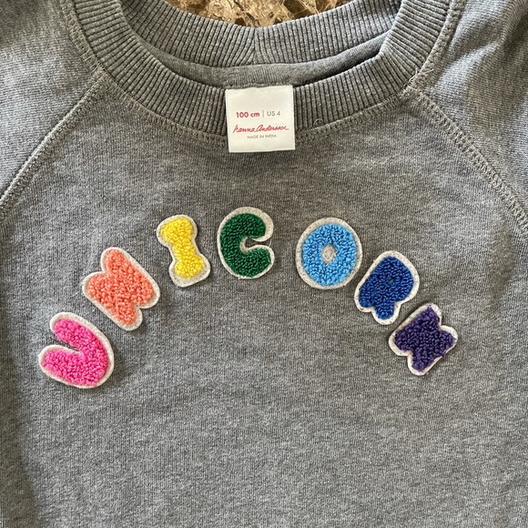 Hanna Andersson Rainbow Uniform sweatshirt 4 - Picture 2 of 2